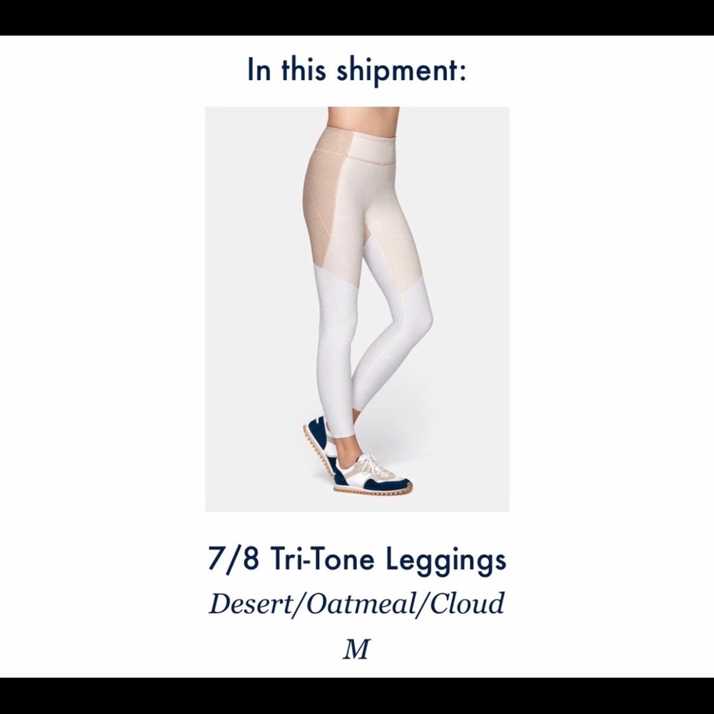 Outdoor Voices 7/8 Tri-Tone Leggings